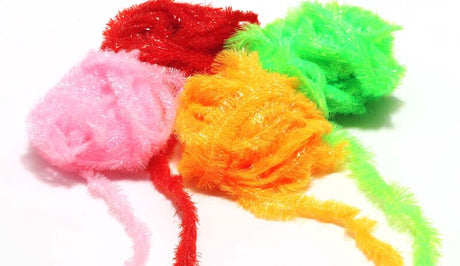 Hareline JBF Jellyblobfritz Chenille 15mm #139 - Fl Red