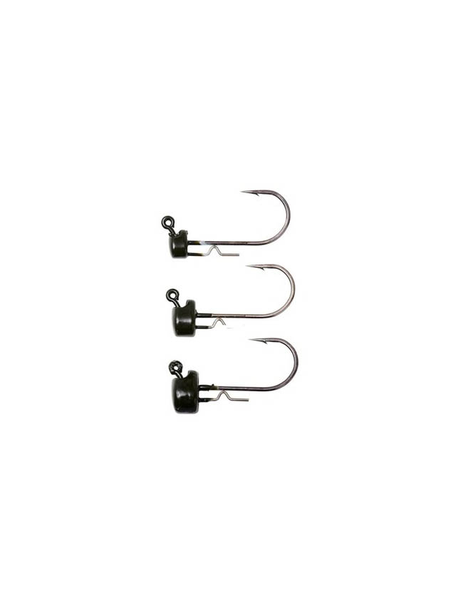 Savage Gear Ned Head Rig - Green Pumpkin - 3/16oz #1/0 4pk