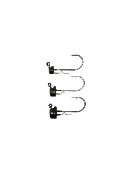 Savage Gear Ned Head Rig - Green Pumpkin - 3/16oz #1/0 4pk