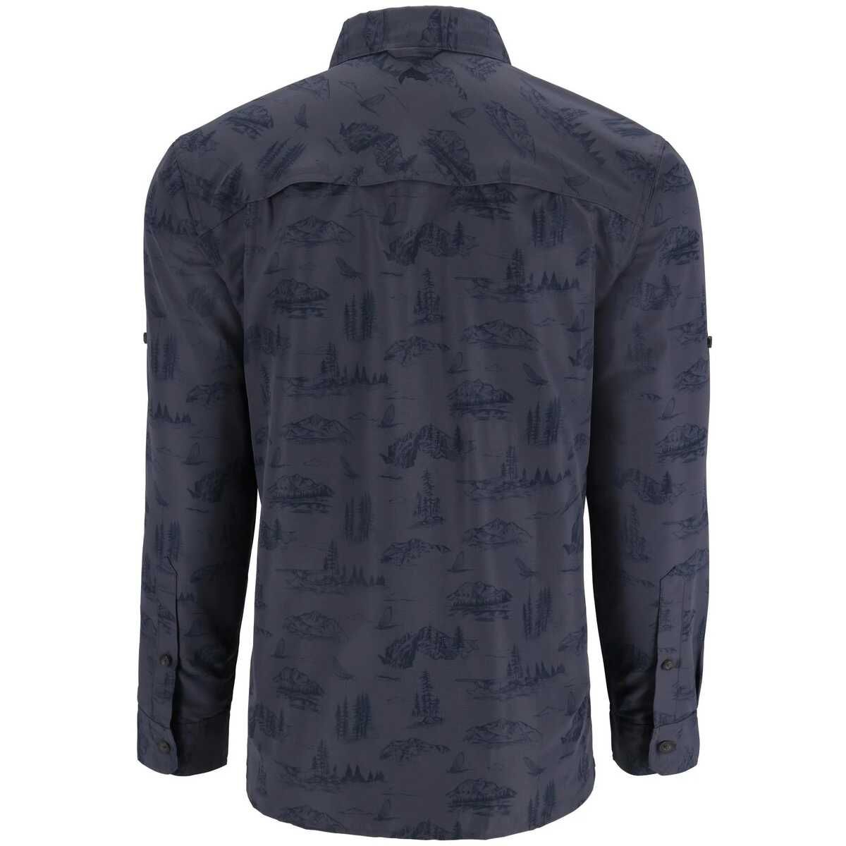 Men's Guide Fishing Shirt 2024 Selvedge Mayfly Print