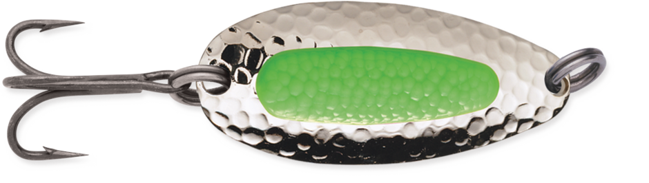 BLUE FOX PIXEE SPOON 01-20-004IC - Nickel Plated/Green Insert - 2