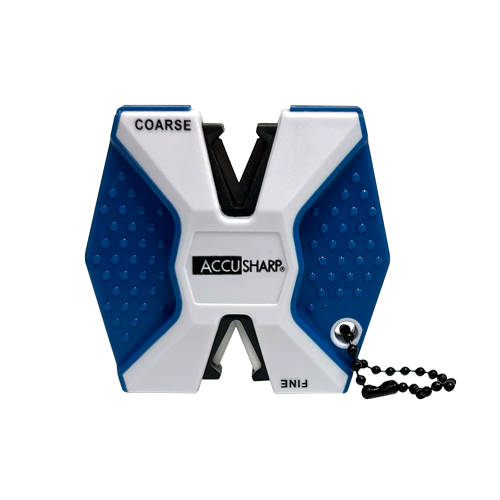 AccuSharp Carbide-Ceramic Two-Step Knife Sharpener - White & Blue