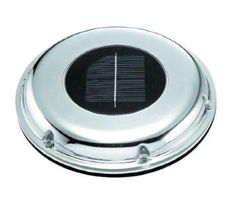 Ventilator Solar Powered SS Cover with Battery & Switch 8-1/2 O.D. AA13027