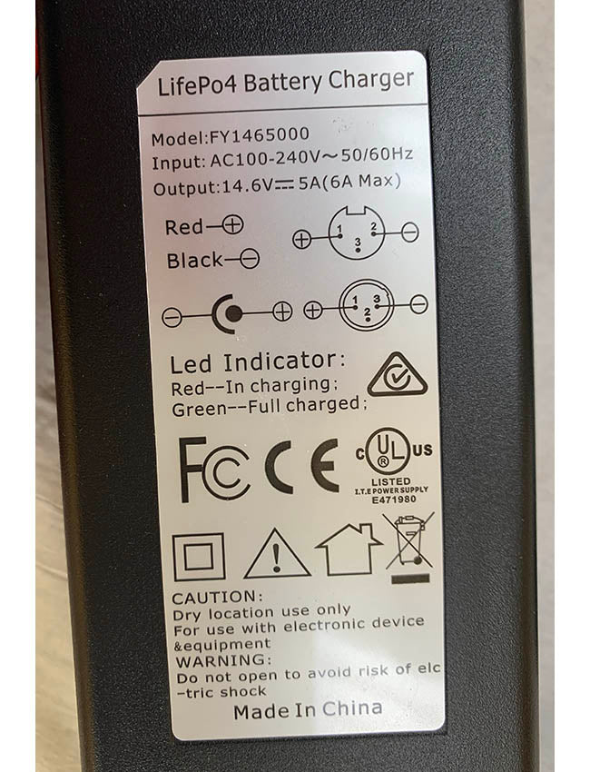 Alberta Lithium 6A 12V LiFePo4 Charger Pack