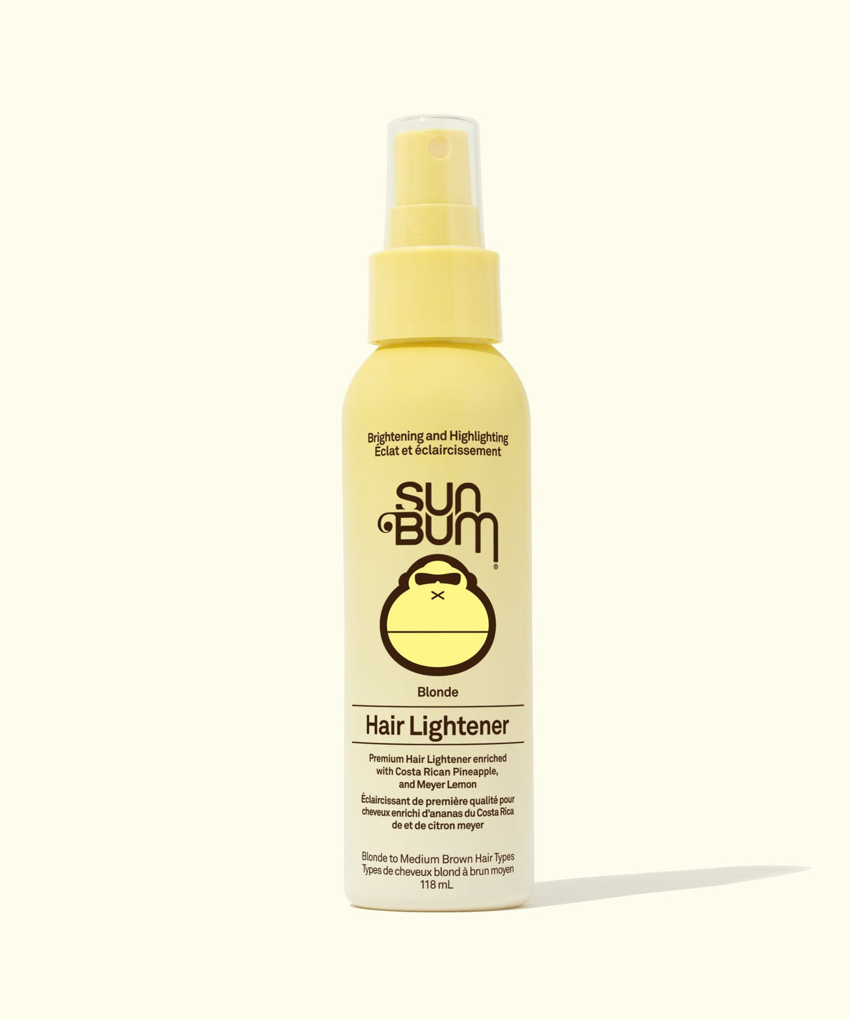 Sun Bum Blonde Hair Lightener bottle on a white background