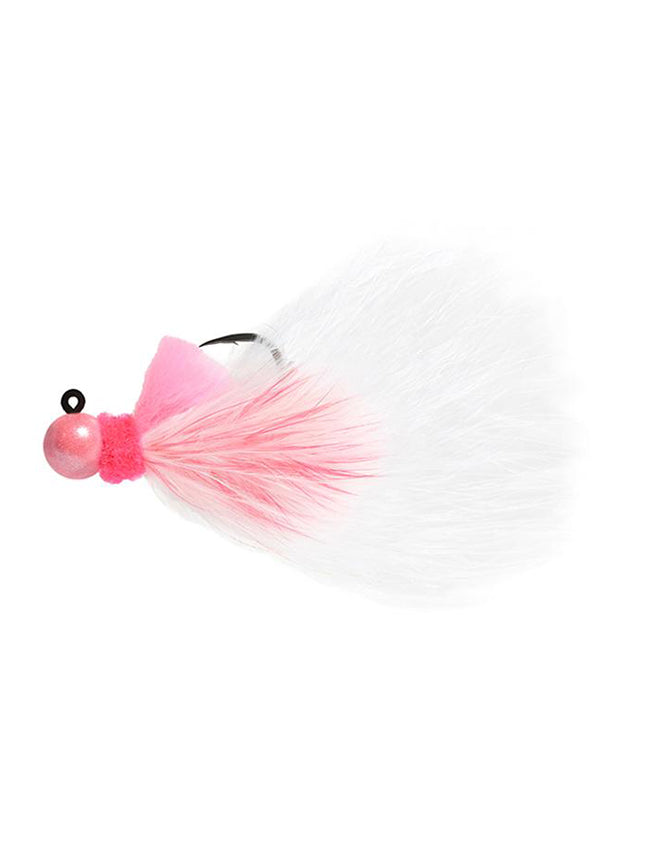 Hawken Aerojig Marabou Jig - 1/8 oz Pink & White #123 AJM18123
