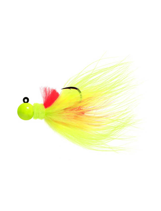 Hawken Aerojig Marabou Jig - 1/8 oz Chartreuse & Orange #125 AJM18125