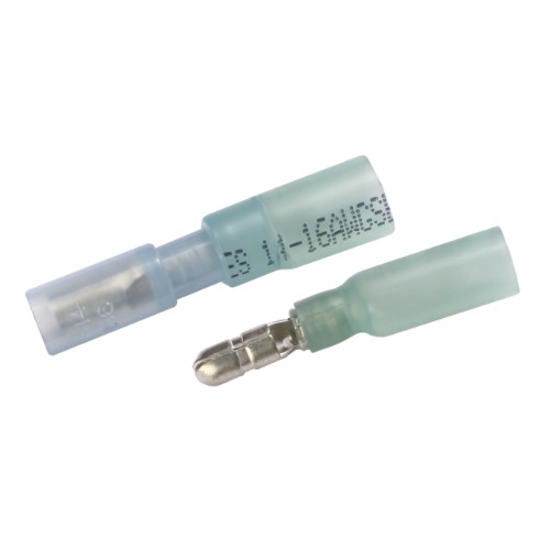 Vertex Adhesive Lined Heat Shrink Electrical Connectors - 16-14 AWG - Bullet Disconnect