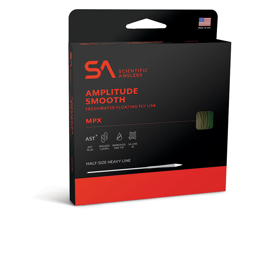 Scientific Anglers Amplitude Smooth MPX Fly Line - Optic Green / Moss / Buckskin