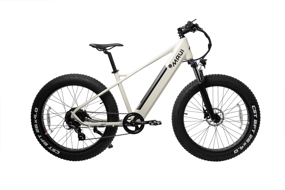 Maui Ares MBFT01 Electric Fat Bike - White
