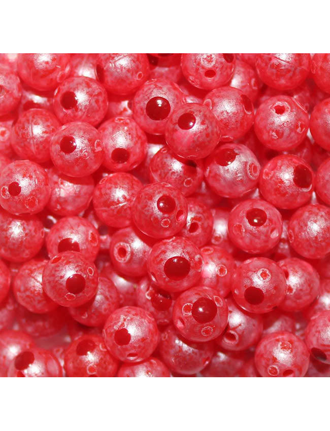 TroutBeads Blood Dot Eggs - Hot Cherry Roe - 10mm (10pk)