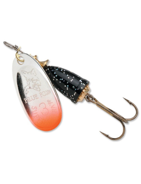 Blue Fox Vibrax Mid Depth - Red Tipped/Silver Flake 60-20-71R - #2