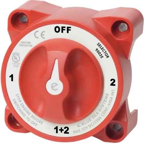 Blue Sea - Standard Battery Switches 9001E - 4POS 350A
