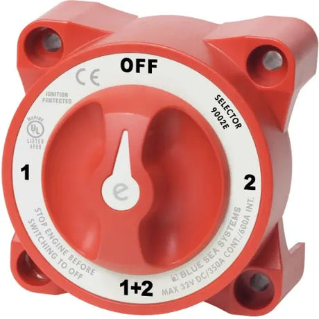 Blue Sea - Standard Battery Switches 9001E - 4POS 350A