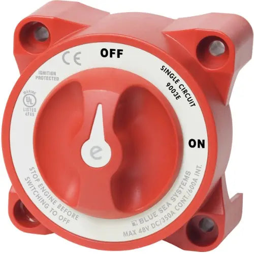 Blue Sea - Standard Battery Switches 9001E - 2POS 350A