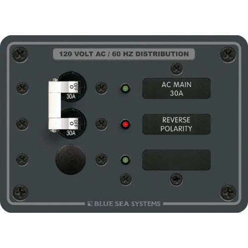 Blue Sea - AC Main Circuit Breaker Panels 8077 - BSS 8027 Main & 6 Positions