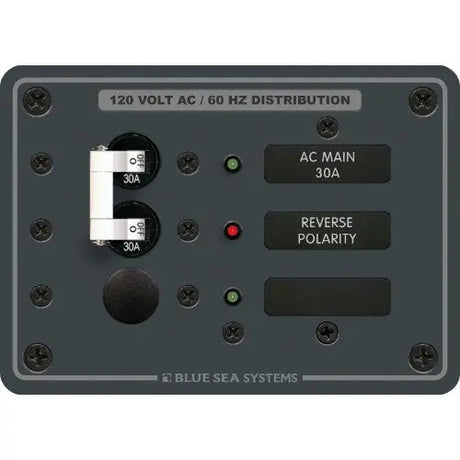 Blue Sea - AC Main Circuit Breaker Panels 8077 - BSS 8027 Main & 6 Positions