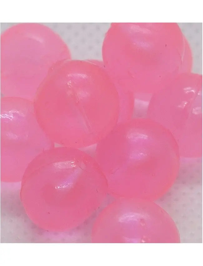 BNR Tackle Soft Beads - Pink Sheen - 10mm - 10pk