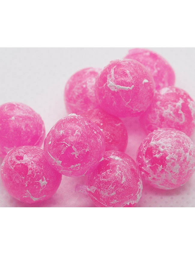 BNR Tackle Soft Beads - Mottled Cerise - 12mm - 10pk