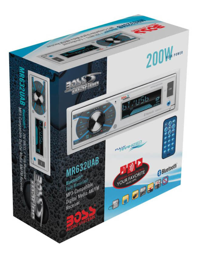 Boss MR632UAB Multimedia Bluetooth Deck MR632UAB