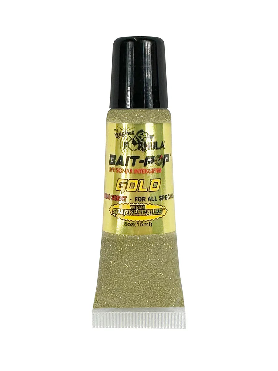 The Original Fish Formula Bait Pop - Gold with Sparklscales