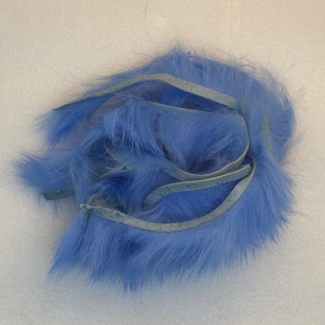 Baby Blue Crosscut Rabbit swirled in a small spiraled pile