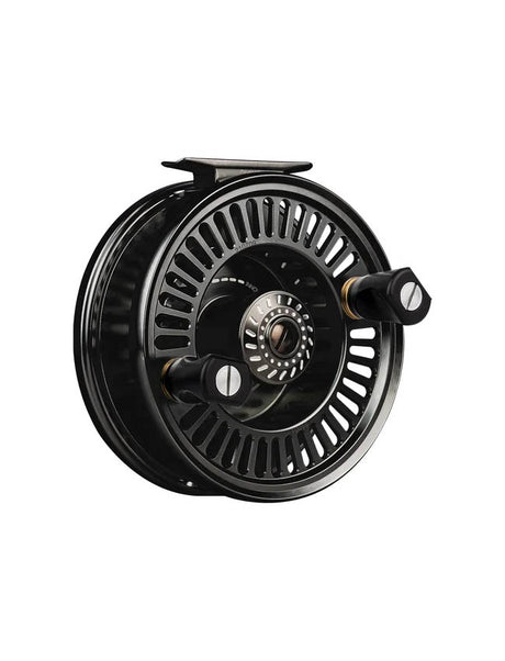 Amundson Trend X5 Mooching Reel - Gunsmoke w/ Paddle Handle - 30lb Mono Lo-Vis with Backing