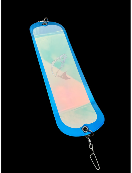 West Coast Fishing Tackle Electro Mirror Flasher - Blue Dazzler UVELMFL-BD