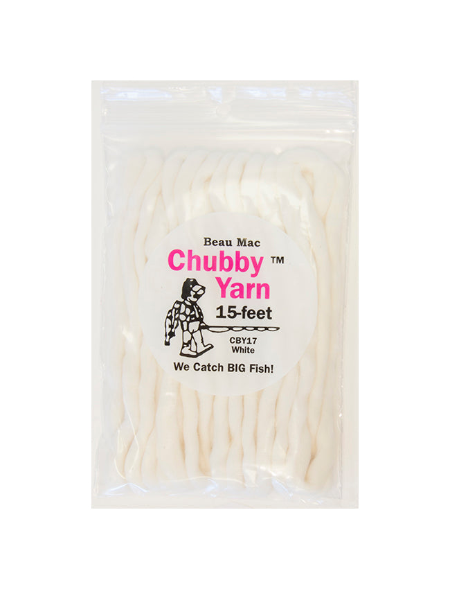 Beau Mac Chubby Yarn 15' - White