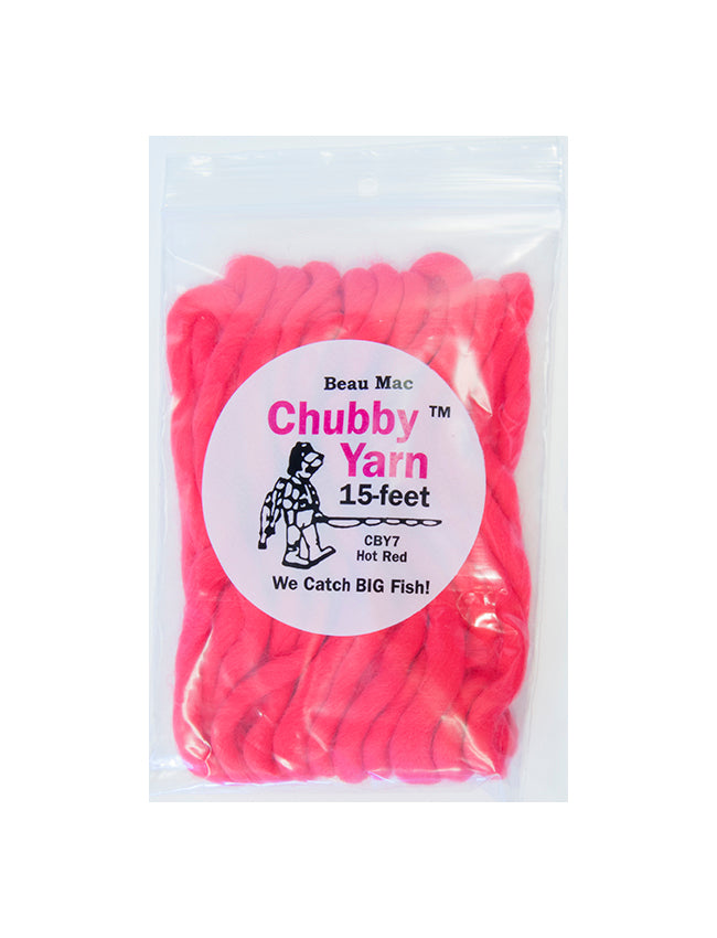 Beau Mac Chubby Yarn 15' - Hot Red