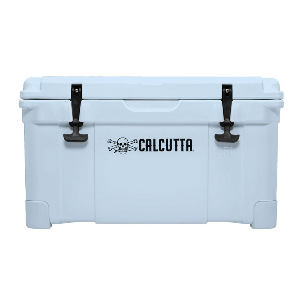 Light blue cooler box with 'Calcutta' logo on a white background - 20L