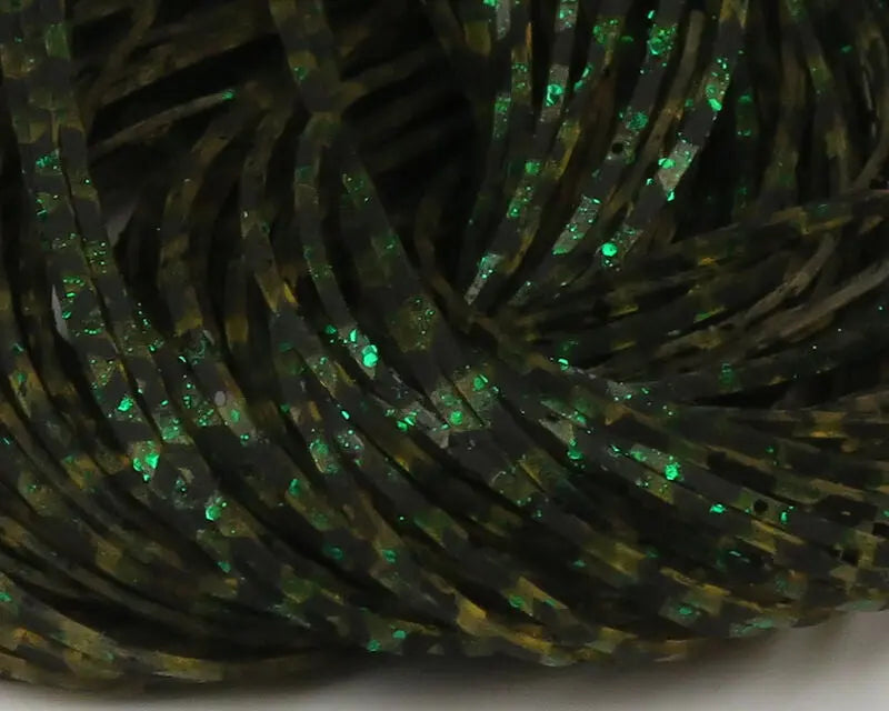 Hareline Barred Crazy Legs - Olive/Green Flake #263 Hareline Dubbin