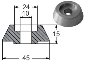 Lewmar Thruster Zinc Anode 185TT