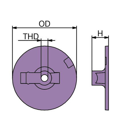 Martyr CM762145Z Mercury™ / MerCruiser™ Trim Tab Anode