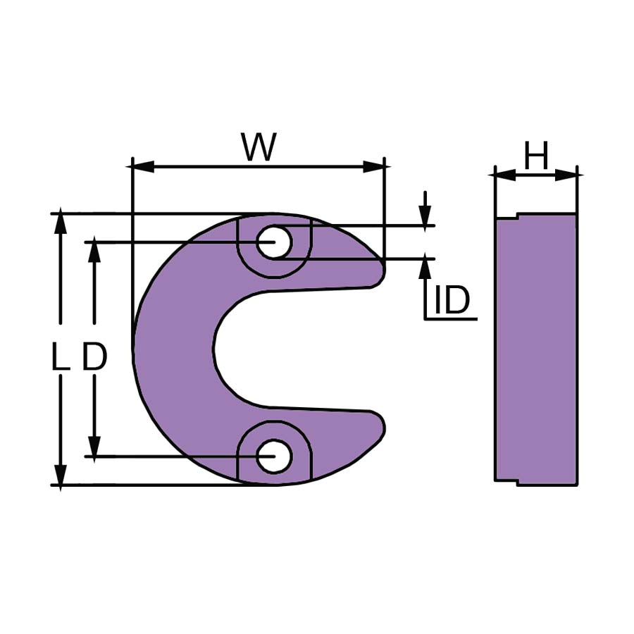 Martyr CM806189Z Mercury™ / MerCruiser™ Trim Tab Anode