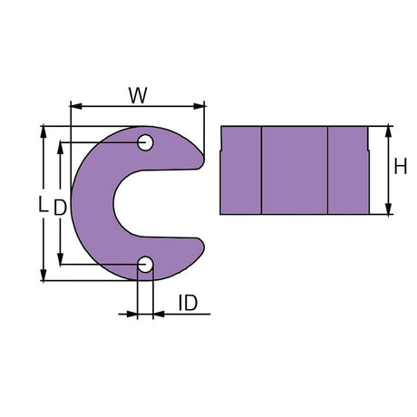Martyr CM806190Z Mercury™ / MerCruiser™ Trim Tab Anode