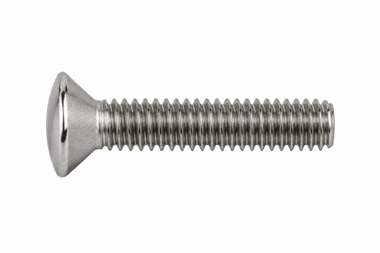Stainless Steel Oval Head Machine Screws Multiple Sizes & Lengths
