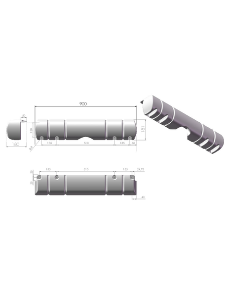 Dan Fender Multi Dock Fender White