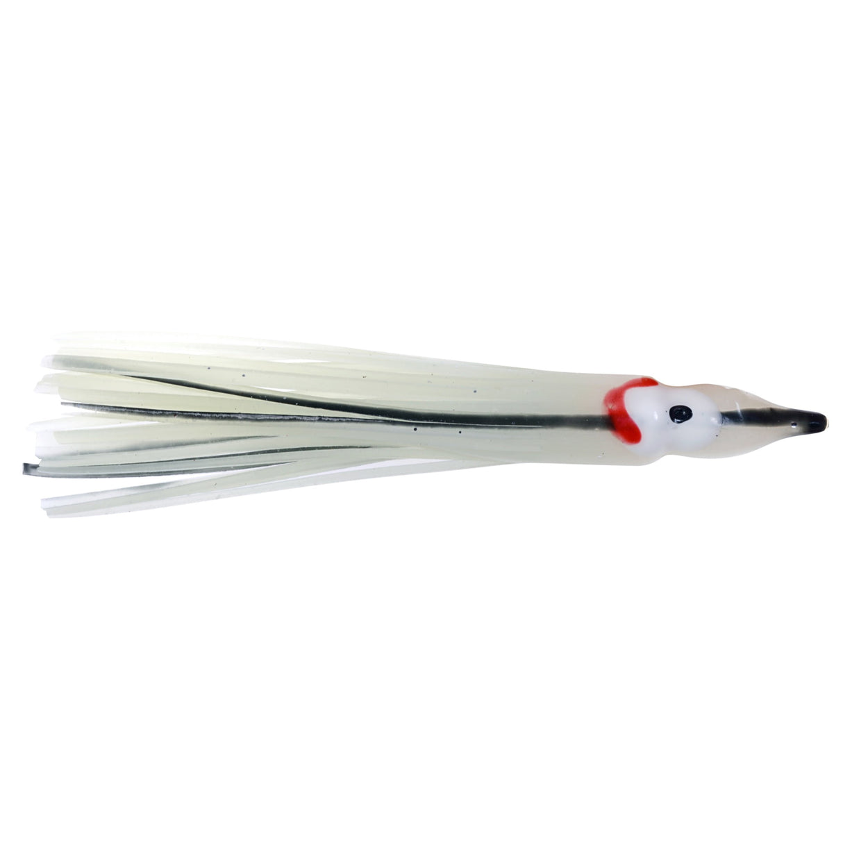 Danielson Squid Bait SQD453112 - Glow/Black Streak