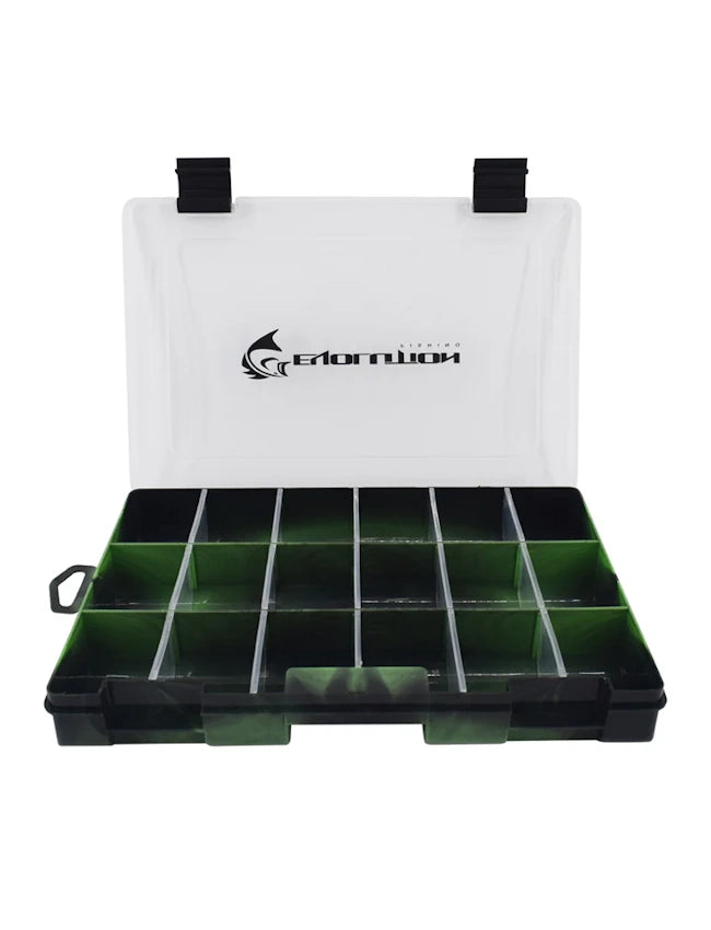 Evolution Outdoors Drift Series Tackle Trays - Green - 3700 - 14" x 8.5" x 1.75"