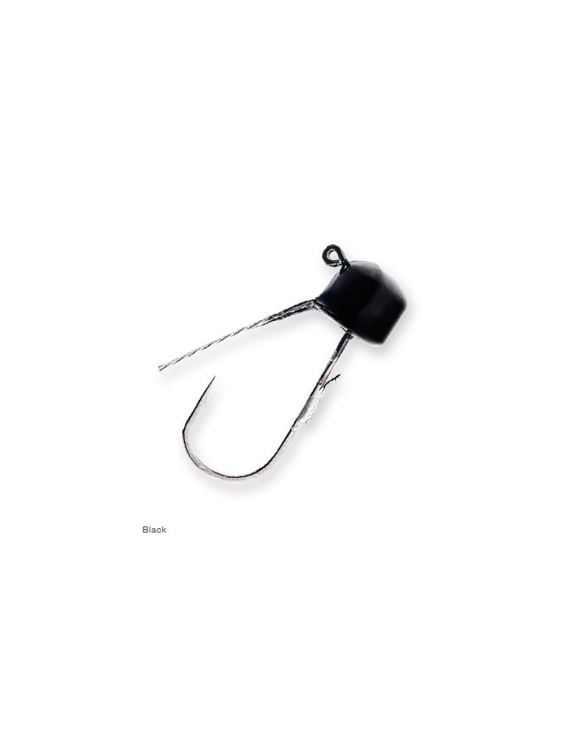 Z-Man Finesse ShroomZ Weedless Ned Rig Jigheads - 1/10oz - Black FJHW110-02