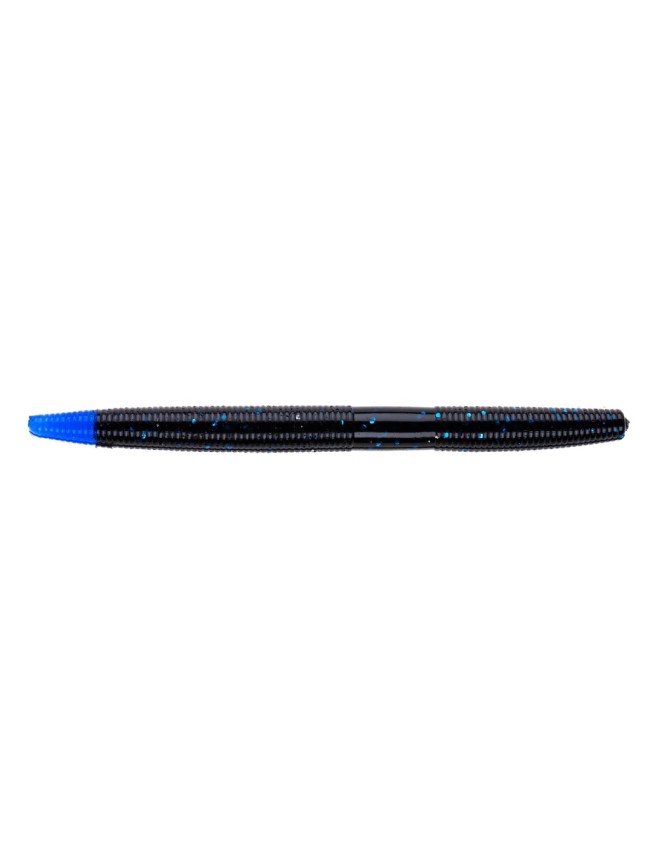 American Baitworks Ion 5" Soft Stick Bait - Black/Blue Tip:https