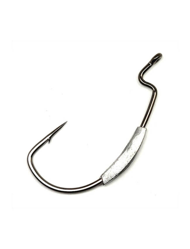 Gamakatsu Worm Superline Extra Wide Gap Weighted Hook - 2/0 1/16oz 74412-1/16