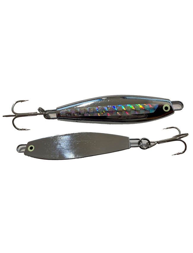 Delta Half Jig - Chrome with Prism Tape 00401CHR - 1oz