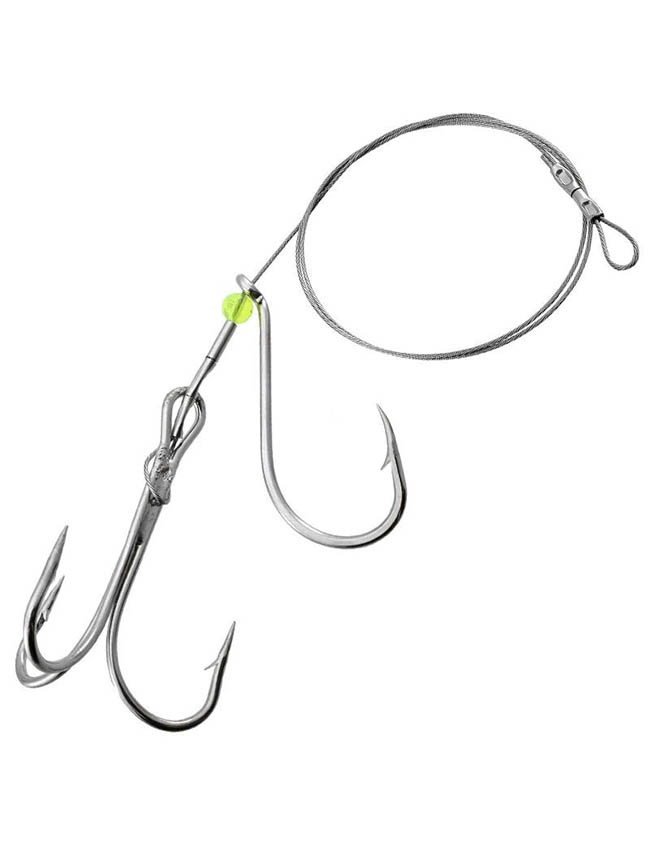 Gibbs Halibut Rig - 6/0 Treble & 9/0 Single Hooks 0224-6090
