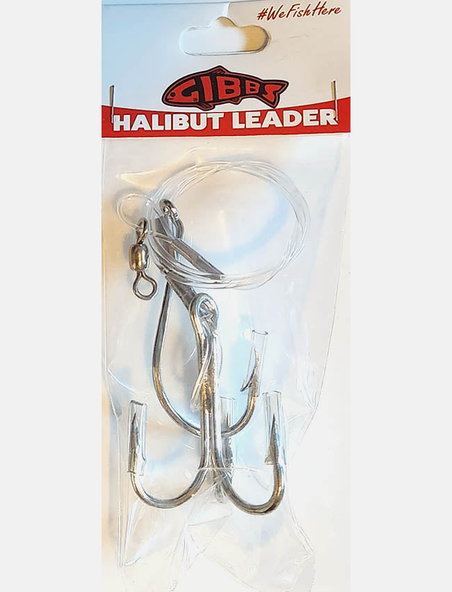 Gibbs Halibut Rig - Perlon 10/0 Single & 8/0 Treble Hooks 0224P-1080