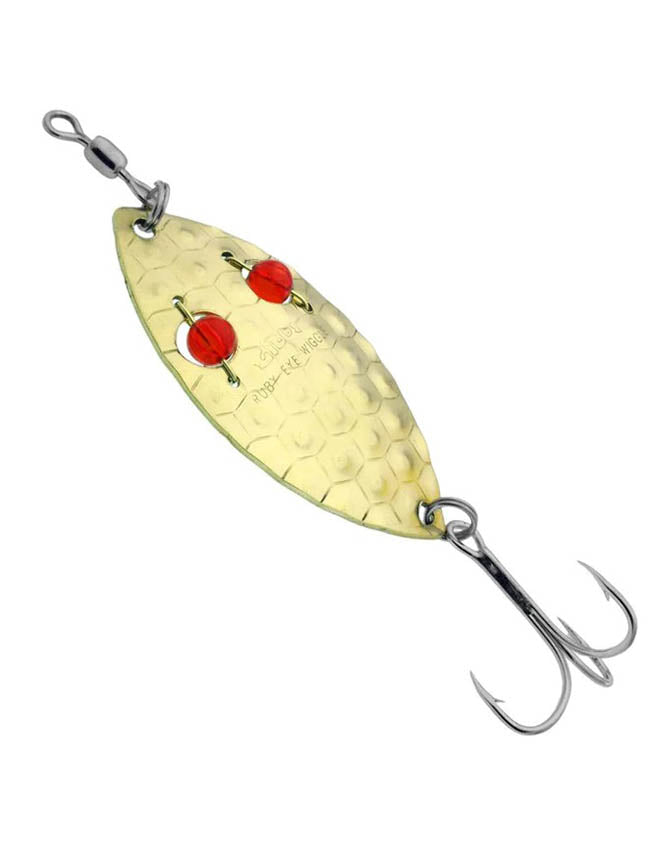 Gibbs Ruby Eye Wiggler - #2 Hammered Brass 0250-2HB