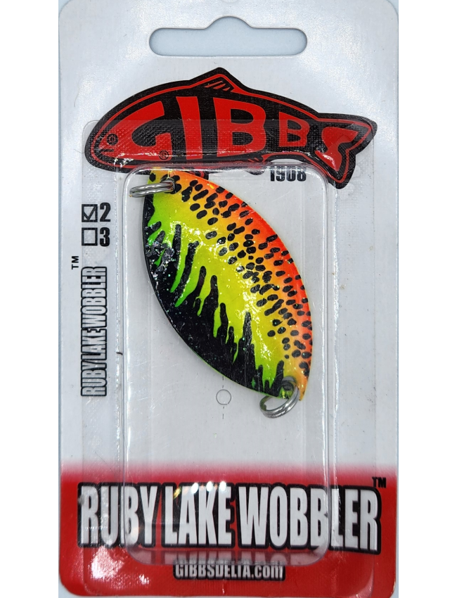 Gibbs Delta Ruby Lake Wobbler - Fire Tiger 0255-2FTGR - #3
