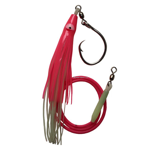 Gibbs Guide Series Halibut Rig 16/0 Circle Hook with Pink Skirt 26403