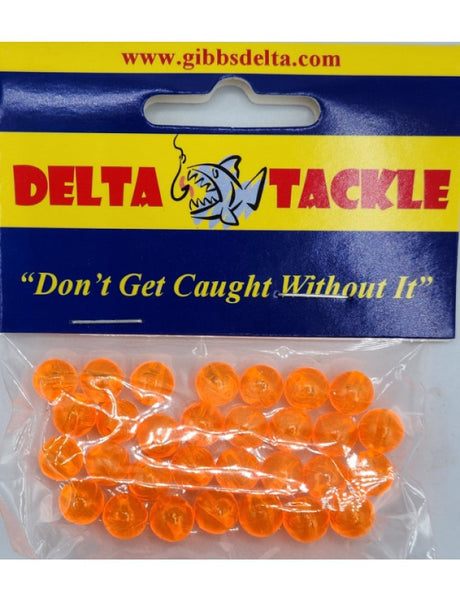 Delta Tackle Beads - Orange 58305 - 5mm - 60 pack